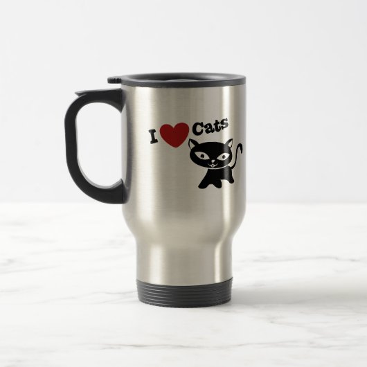 I love cats トラベルマグ (左)