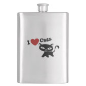 I love cats フラスク (正面)