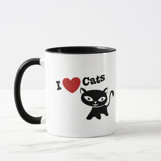I love cats マグカップ (左)
