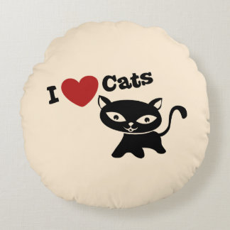 I love cats ラウンドクッション