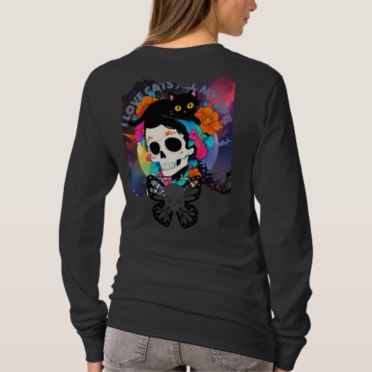 I LOVE CATS ALL MY LIFE Tシャツ (裏面)