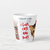 I Love Cats and Books カフェラテマグ (正面)