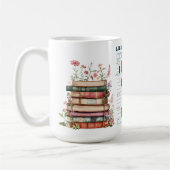 I Love Cats and Books コーヒーマグカップ (左)