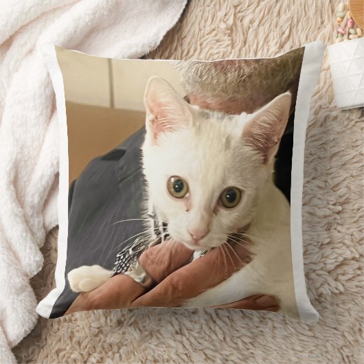 I Love Cats! Cat Throw Pillow クッション (ブランケット)