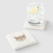 I love cats duvet cover ストーンコースター (横)