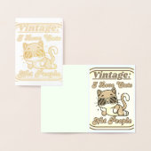 I Love Cats,Not People  箔カード (ディスプレー)