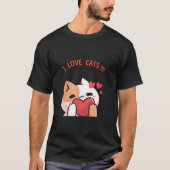 I LOVE CATS T-shirt Tシャツ (正面)