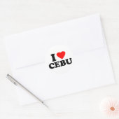 I Love Cebu ラウンドシール (封筒)