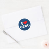 I Love Cebu ラウンドシール (封筒)