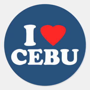 I Love Cebu ラウンドシール