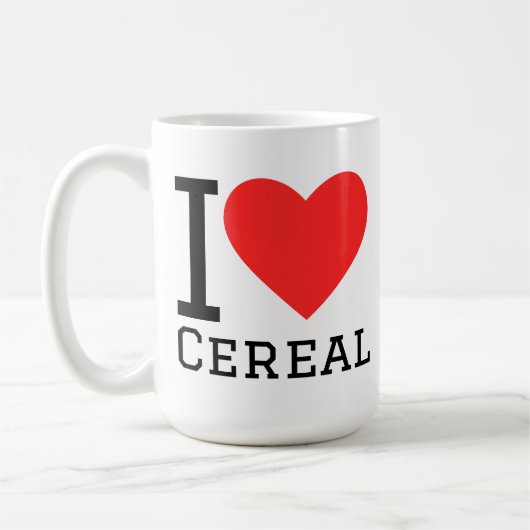 I love cereal コーヒーマグカップ (左)