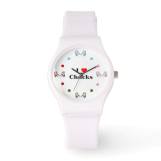 I Love Chacks Watch(白) 腕時計