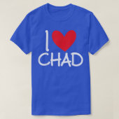 I Love Chad Name Personalized Men Guy BFF Friend H Tシャツ (デザイン正面)