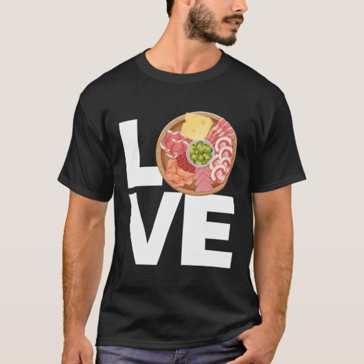 I Love Charcuterie Cheese Board  for Men and Women Tシャツ (正面)