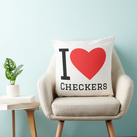I love checkers クッション (椅子)