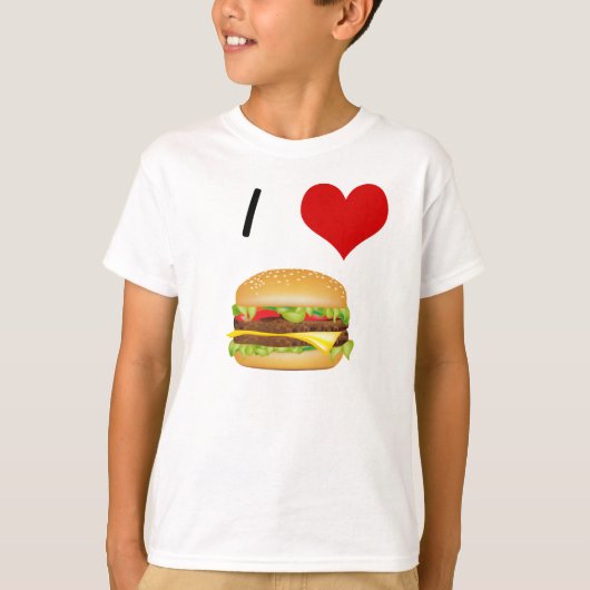 I Love Cheeseburger Child's T-shirt Tシャツ (正面)