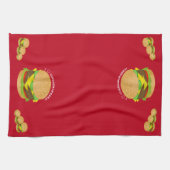 I Love Cheeseburgers キッチンタオル (横)