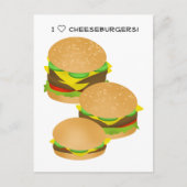 I Love Cheeseburgers ポストカード (正面)