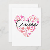 I love Chelsea -ハートfor Chelsea サンキューカード (正面/裏面)