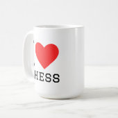 I love chess コーヒーマグカップ (正面左)