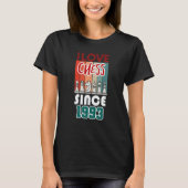 I love chess since 1993 tシャツ (正面)