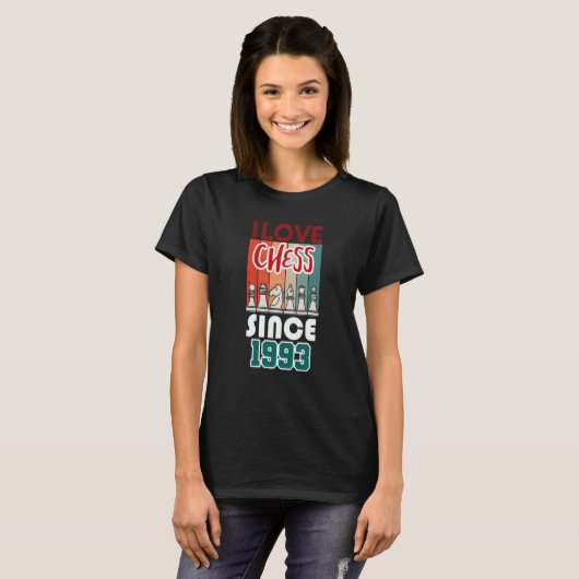 I love chess since 1993 tシャツ (正面フル)