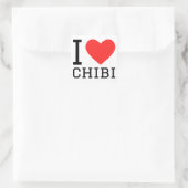 I love chibi square sticker  スクエアシール (バッグ)