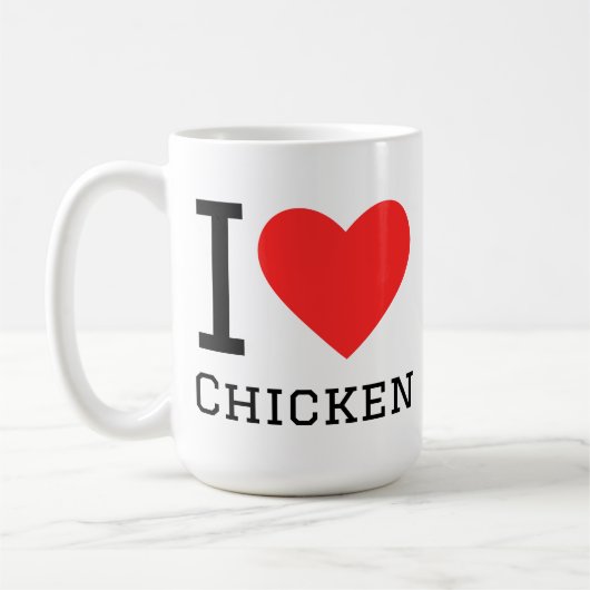 I love chicken コーヒーマグカップ (左)