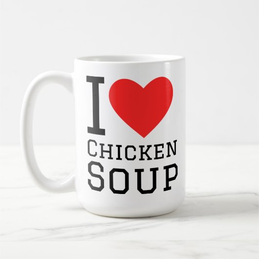 I love chicken soup コーヒーマグカップ (左)