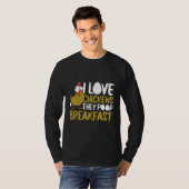 I Love Chickens They Poop Breakfast Farmer Graphic Tシャツ (正面フル)