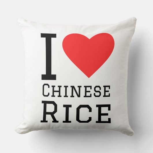 I love Chinese rice クッション (正面)