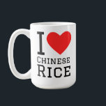 I love Chinese rice コーヒーマグカップ<br><div class="desc">I love chinese rice ,  for food lovers</div>