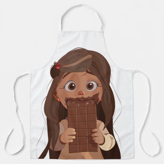 I love chocolate エプロン (正面)
