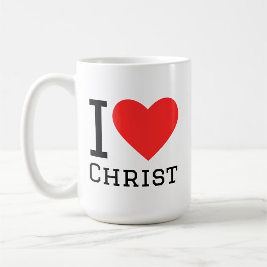 I love Christ コーヒーマグカップ (左)