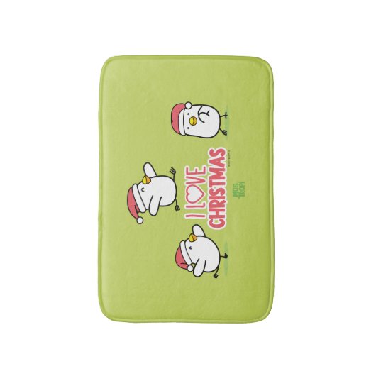 │I Love Christmas バスマット (正面縦)