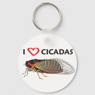 「I love Cicada」キーチェーン キーホルダー