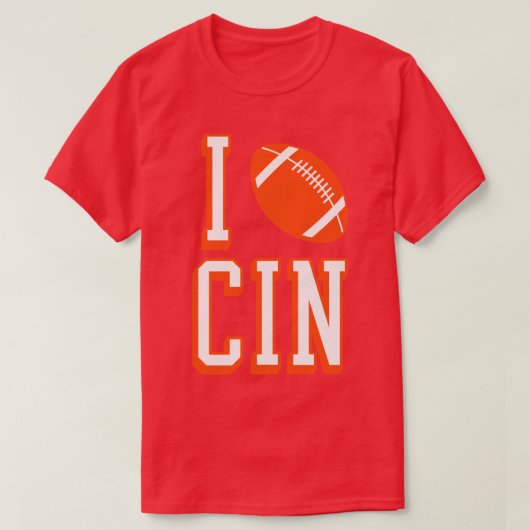 I Love CIN Black Tシャツ (デザイン正面)