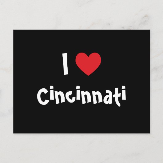 I Love Cincinnati ポストカード (正面)