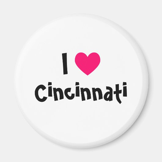 I Love Cincinnati マグネット (正面)