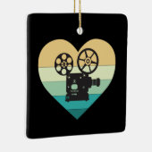 I Love Cinemaレトロ映写機 セラミックオーナメント (右)