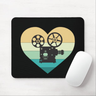 I Love Cinemaレトロ映写機 マウスパッド