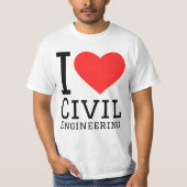I love civil engineering  tシャツ (正面)