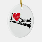 I Love Clarinetマーチングバンド写真 セラミックオーナメント (右)