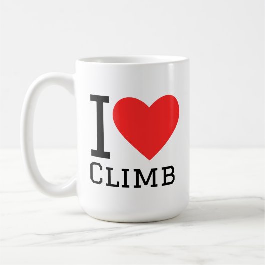 I love climb コーヒーマグカップ (左)