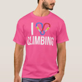 I Love Climbing Tシャツ (正面)