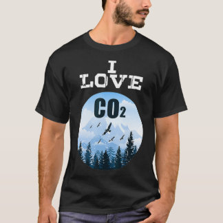 I Love CO2 AntiClimate Changeディーゼルドライバデモ Tシャツ