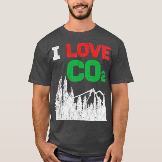 I Love CO2 Diesel気候変動ギフトおもしろい Tシャツ (正面)
