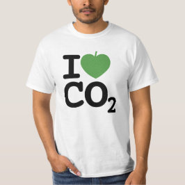 I Love CO2 - I Leaf Carbon Dioxide Men's Value Tシャツ