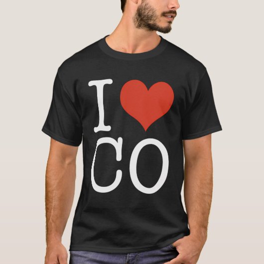 I Love Co Colorado Usa American Tシャツ (正面)
