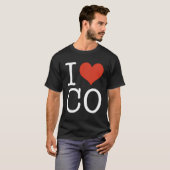 I Love Co Colorado Usa American Tシャツ (正面フル)